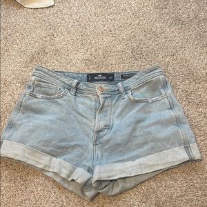 Hollister Women's Blue Denim Shorts